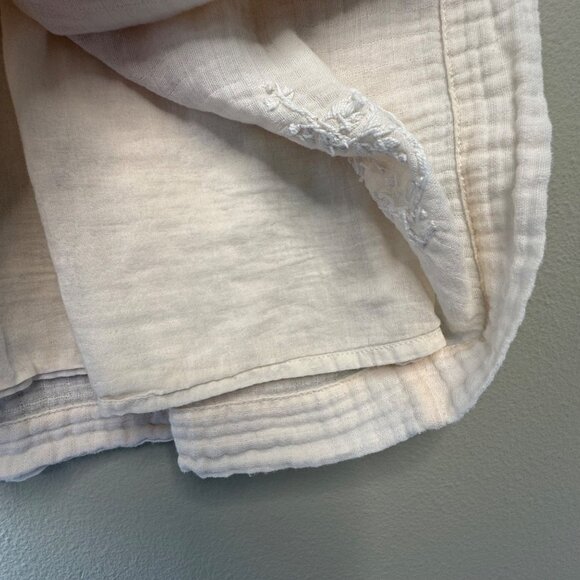 BONPOINT Embroidered Dress Girls 6 Vintage Inspired Pale Pink Cotton Embroidery - Picture 5 of 8